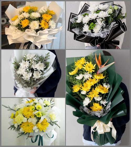 贵州毕节市金沙县大田乡新隆村白事花束代送